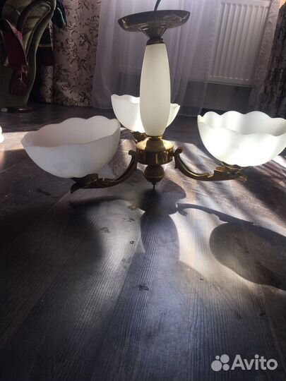 Люстра потолочная подвесная бу