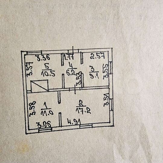 Дом 54 м² на участке 6 сот.