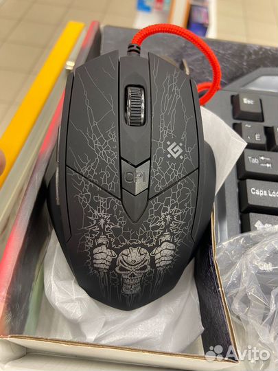 Клавиатура + мышь + ковер проводные defender