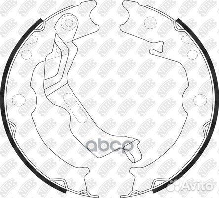 Колодки тормозные барабанные FN0658 NiBK