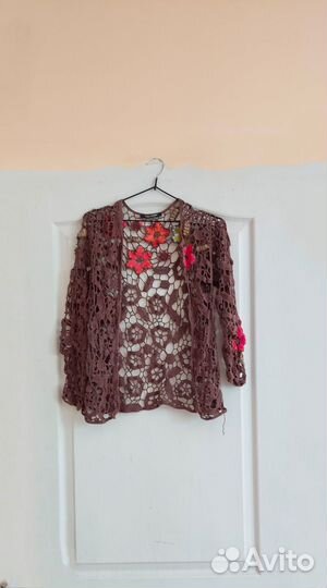 Кардиган паутинка Anna Rachele италия винтаж