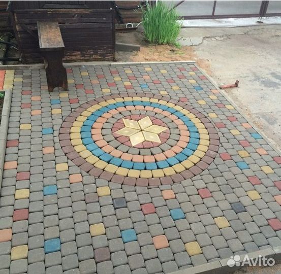 Тротуарная плитка Классика 115x115x60 мм