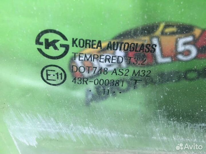 Стекло двери переднее правое Hyundai Solaris 1