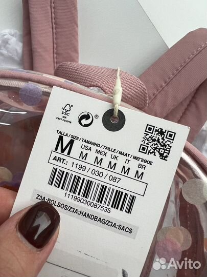 Рюкзак детский для девочки виниловый zara kids