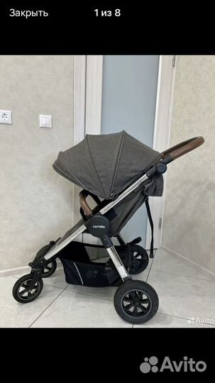 Прогулочная коляска с надувными колёсами