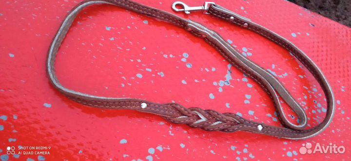 Поводок для собак кожаный