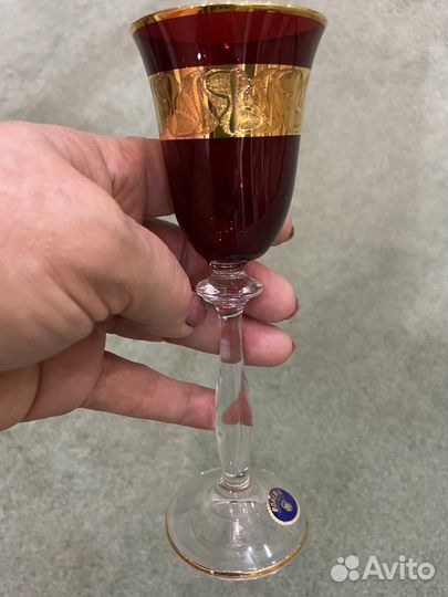 Бокалы, фужеры,рюмки богемские