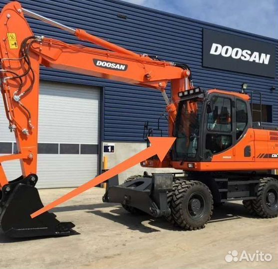 Стекло лобовое на экскаватор Doosan DX, LCA