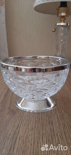Ваза хрустальная СССР для фруктов