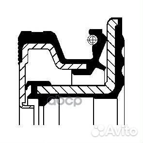 Сальник дифференциала Corteco 21448461, 232988 646
