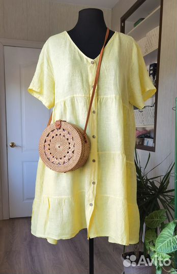 Платье Лен 52 - 54р