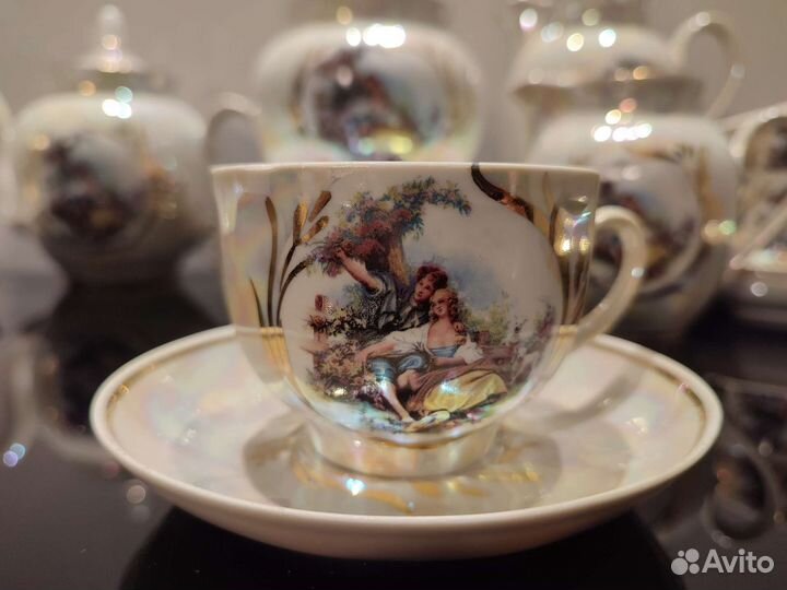 Чайный сервиз дулево 'Пастух и пастушка'