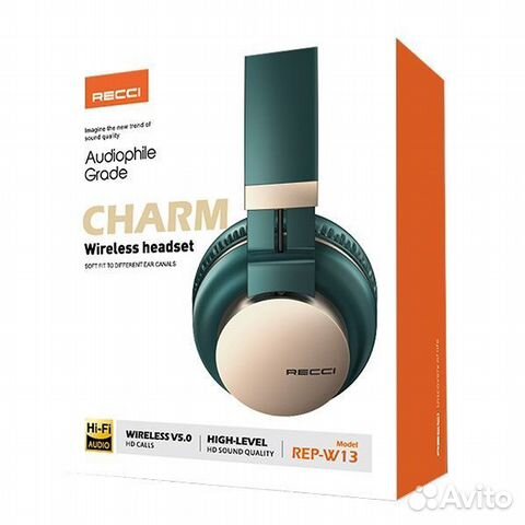 BT Гарнитура recci REP-W13 charm Audiophile Grade