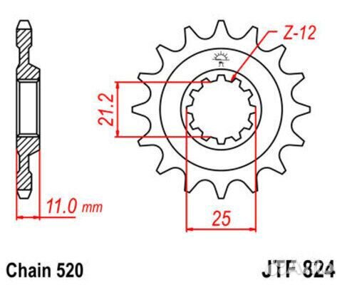 Звезда ведущая JTF824 15