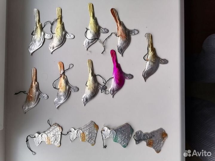 Картонные ёлочные игрушки СССР