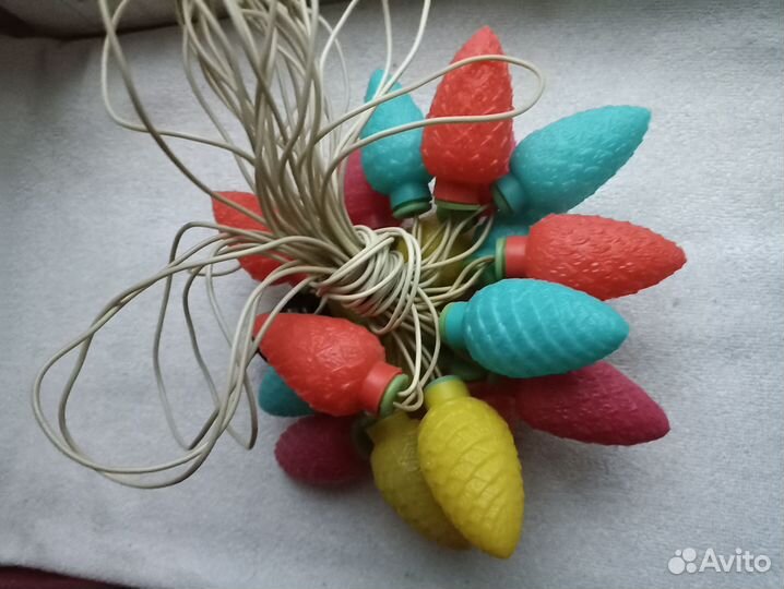 Ёлочная гирлянда шишки. Лесная сказка СССР