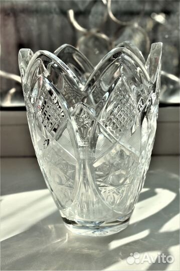 Ваза хрустальная для цветов. СССР