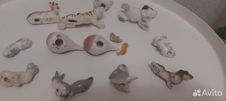 Фарфоровые статуэтки лфз животные