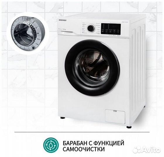 Стиральная машина nordfrost i-DDQ4 7120 W, черный