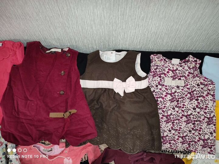 Вещи пакетом на девочку 68-74