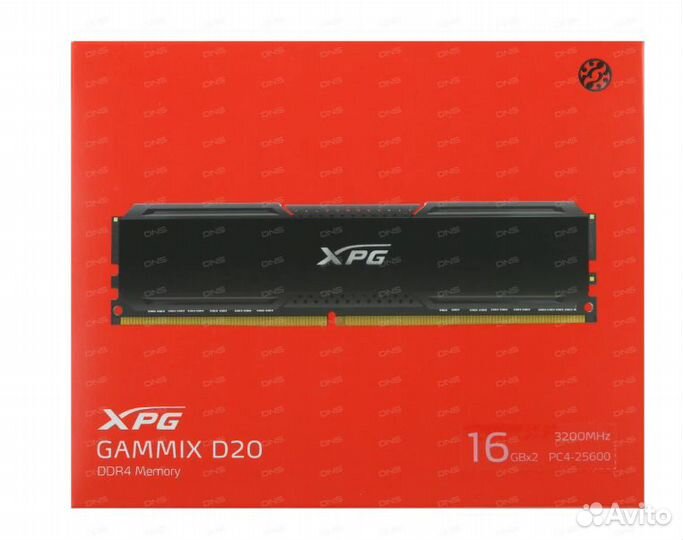 Озу adata XPG gammix D20 AX4U320016G16A-dcbk20