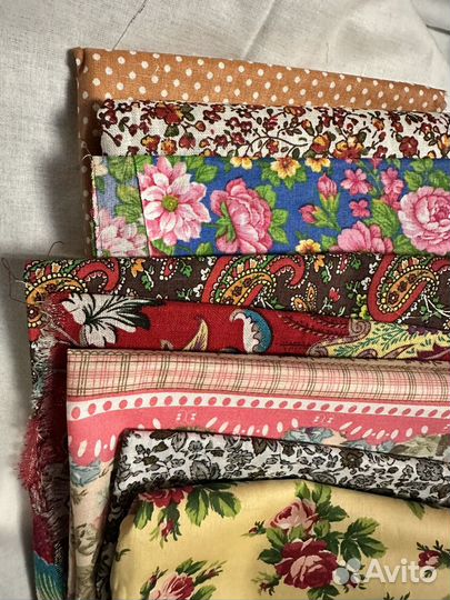 Набор для шитья, рукоделия. Отрезы тканей