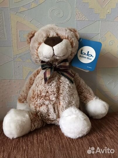 Мягкая игрушка котик с биркой