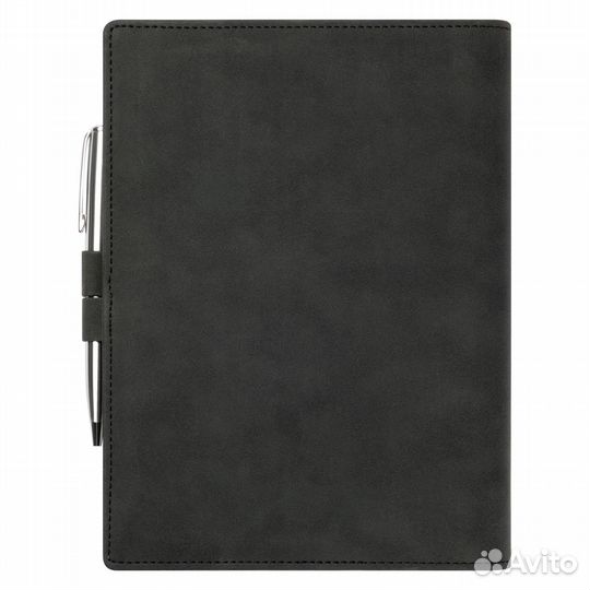 Ежедневник-портфолио Clip NEO недатированный в подарочной коробке, черный (в комплекте ручка Tesoro