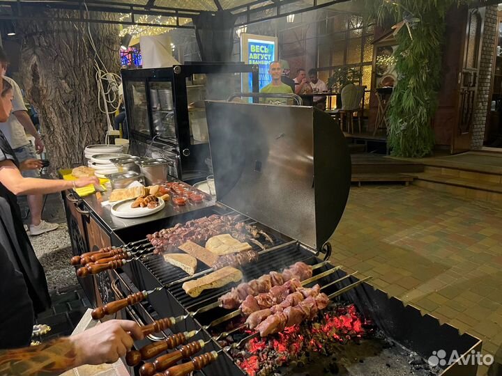 Мангал № 0300/44 с гриль-барбекю 4 мм (Два модуля)