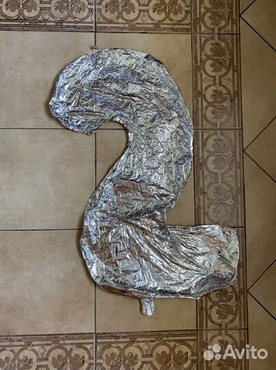 Фольгированный шар цифра 2