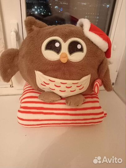 Продам плед и подушку совушка