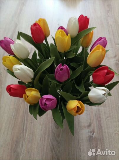 Тюльпаны ручной работы