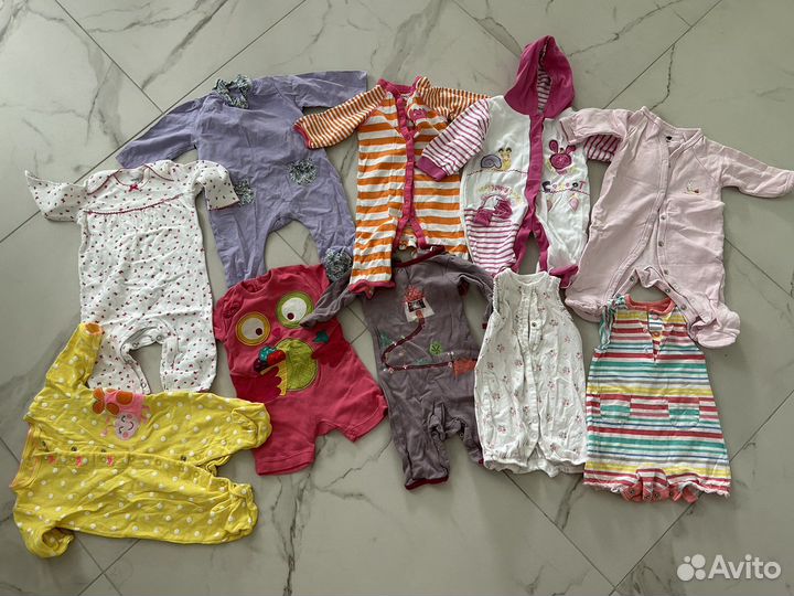 Детские вещи на девочку пакетом 60 62