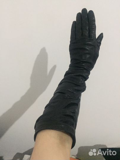 Перчатки женские кожаные