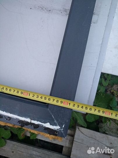 Рама пвх сплошная без стекла цвет серый