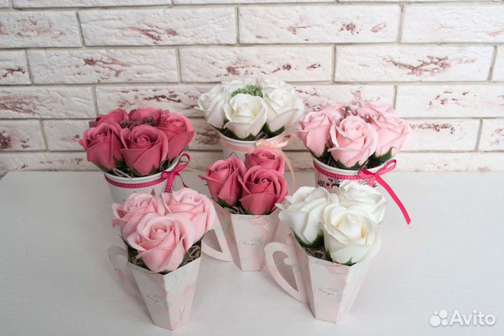 Мыльные розы Букеты Подарки