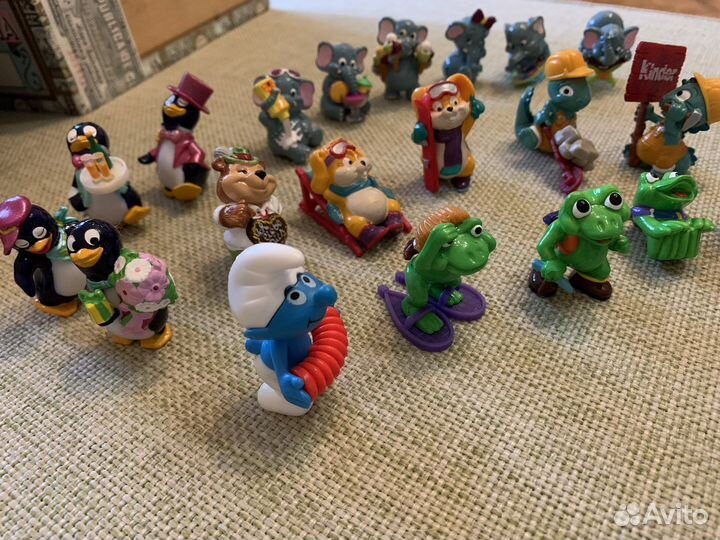 Игрушки киндер слоны дино пингвины гномы акулы