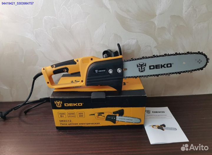 Электрическая Цепная Пила Deko dkec12 дюймов
