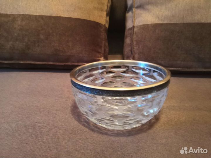 Ваза хрустальная, для фруктов, посуда