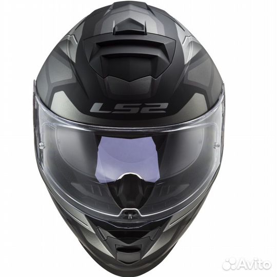 Мотошлем LS2 FF800 storm faster black-grey