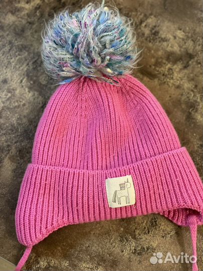 Шапка зимняя для девочки, 1-2 года