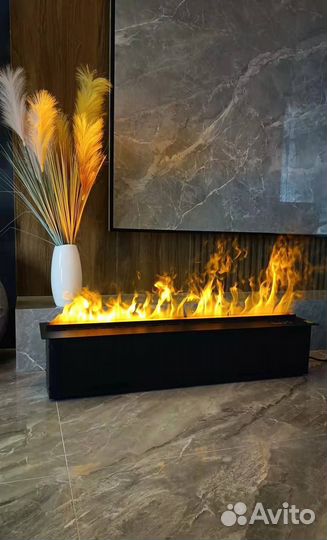 Паровой камин 100 см—эффект пламени