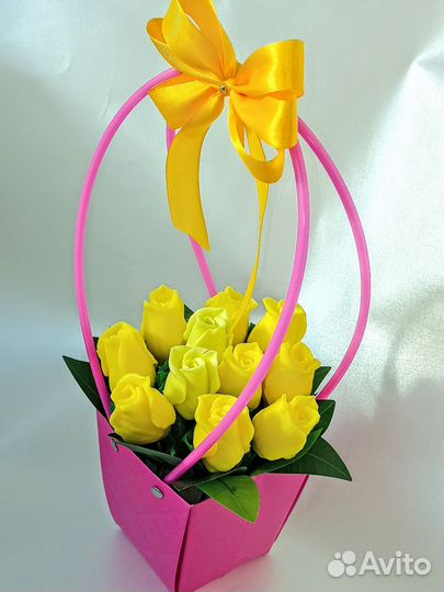 Подарок, будет, цветы мыло ручной работы