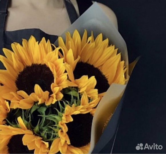 Подсолнухи букет