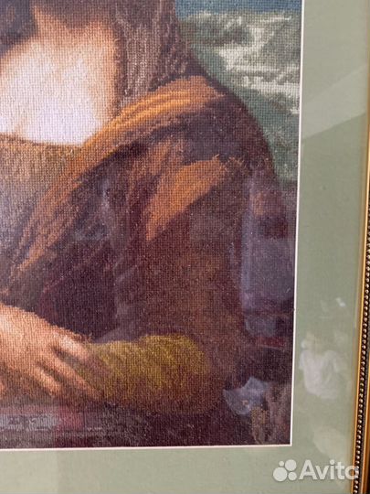 Картина в технике «вышивка крестом» «Джоконда»