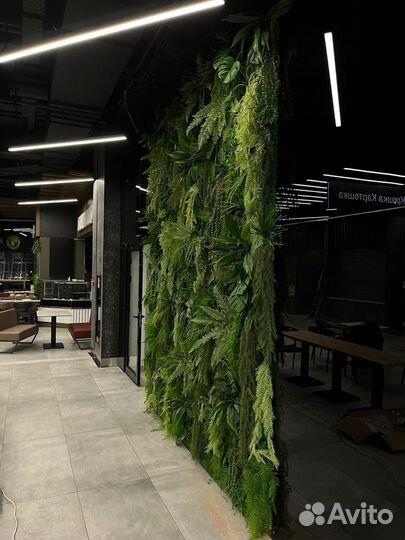 Озеленение интерьера. Фитостена