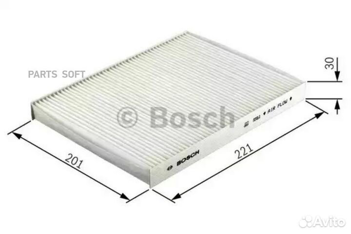 Bosch 1 987 432 075 фильтр салона\ Nissan Almera all 00