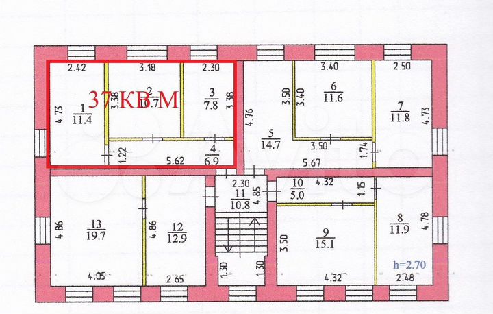 Офисные помещения, от 11 до 37 м²