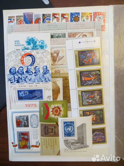 1975г Годовой набор 106 марок и 8 блоков Все **