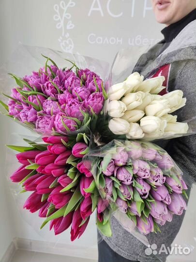 Тюльпаны к 8 марта с доставкой